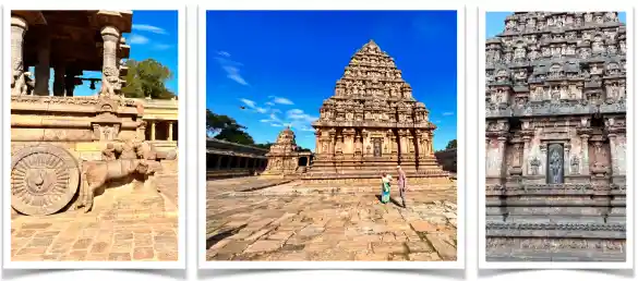 Der Airavatesvara-Tempel von Darasuram in Südindien ist ein UNESCO-Tempel