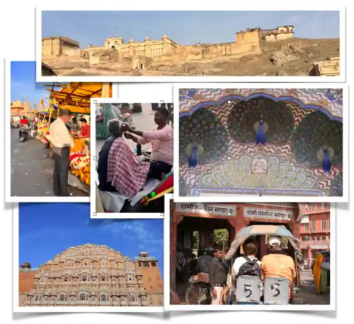 Jaipur Rosa Rota Stadt besuch in der Indienreise